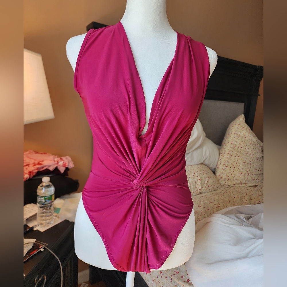 Elegant Pink Sleeveless Top